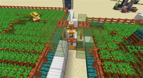 minecraft villager sharing food.